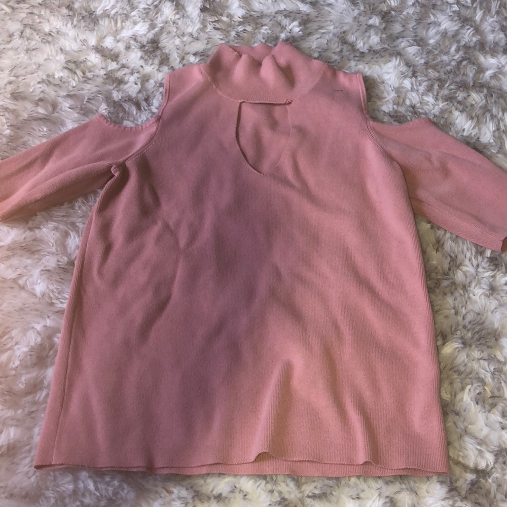 Pink off the shoulder top